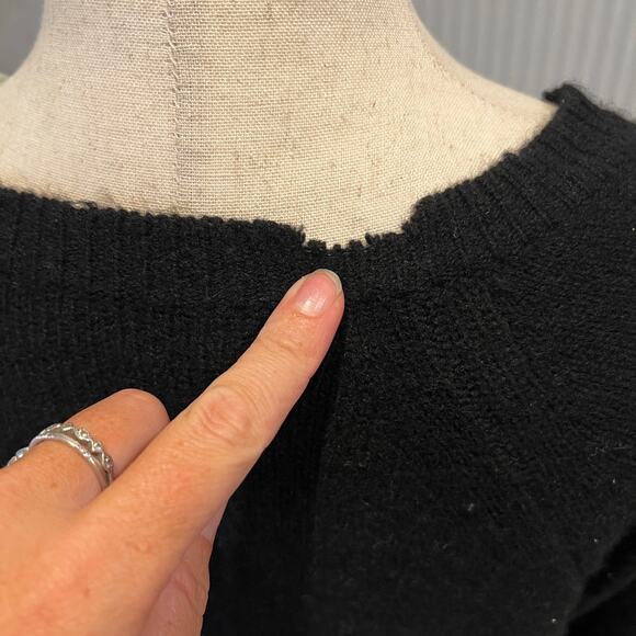 ZADIG & VOLTAIRE Women's Rock & Roll Cashmere Raglan Pullover Sweater Size M - Picture 5 of 10